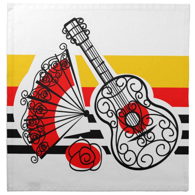 Spanish Souvenirs Classic Stripe napkin (Front)