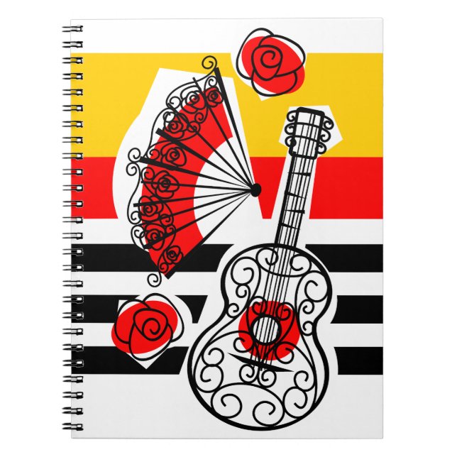 Spanish Souvenirs Classic Stripe notebook (Front)