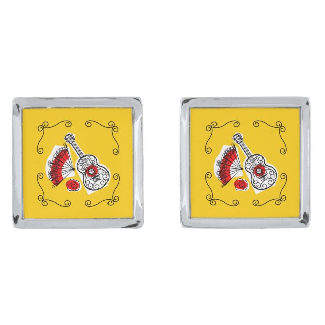 Spanish Souvenirs Corners cufflinks (Front)