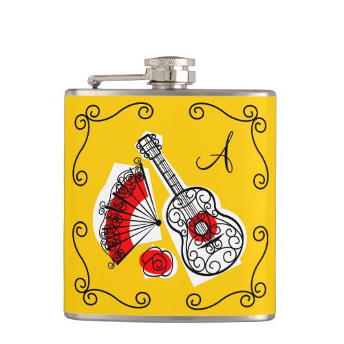 Spanish Souvenirs Corners Monogram flask