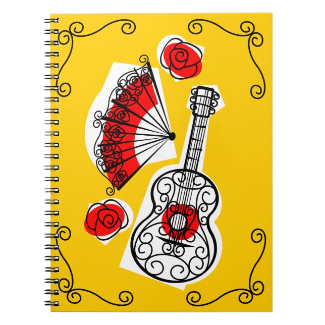 Spanish Souvenirs Corners notebook (Front)