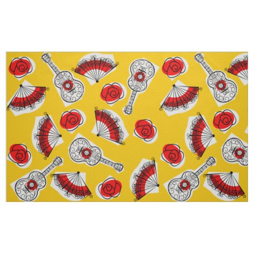 Spanish Souvenirs fabric large print
