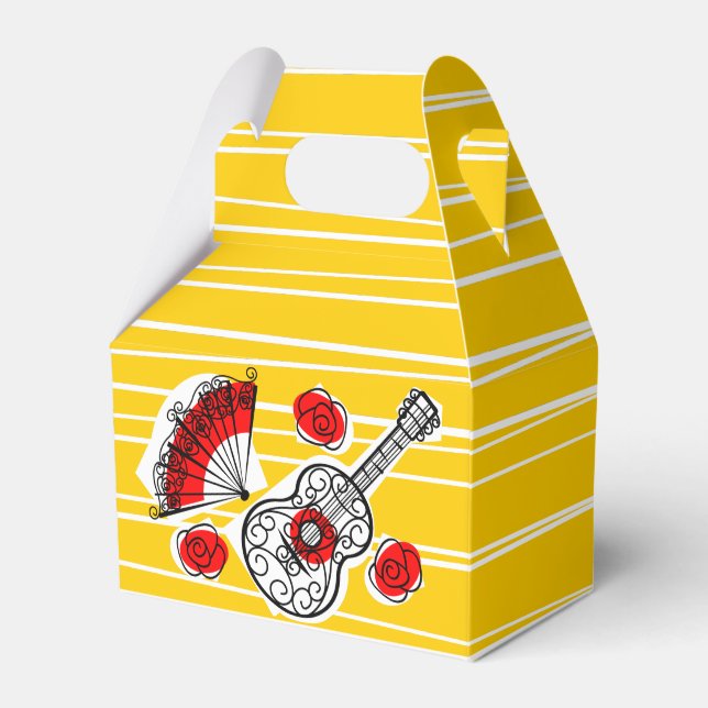 Spanish Souvenirs favor box (Front Side)