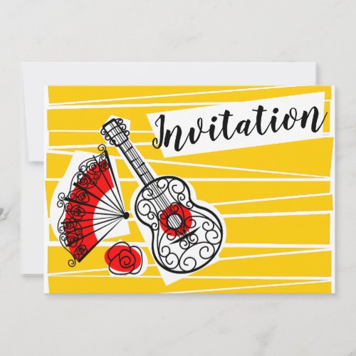 Spanish Souvenirs Group Invitation horizontal