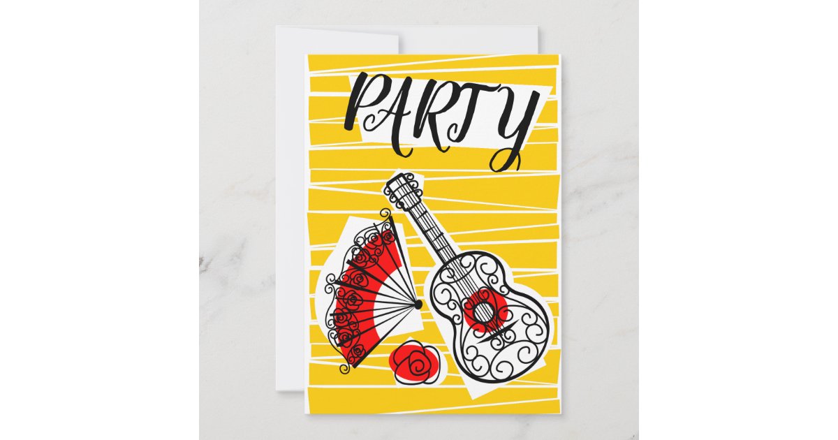 spanish-souvenirs-group-party-invitation-vertical-zazzle