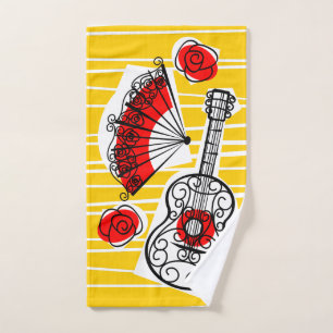 Spanish Souvenirs hand towel