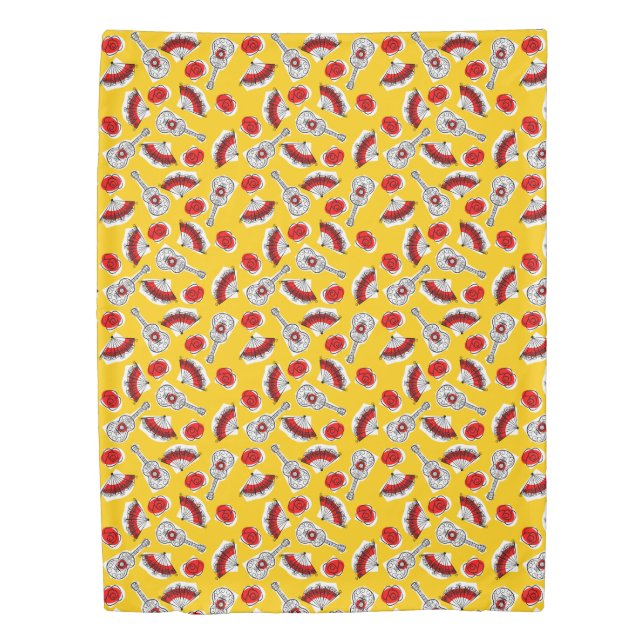 Spanish Souvenirs Multi duvet twin Cover (Front)