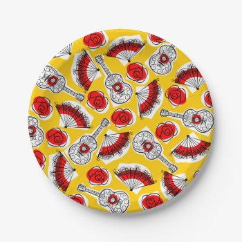 Spanish Souvenirs Multi Paper Plate by QuirkyChic at Zazzle