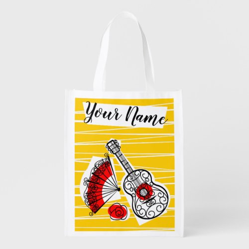 Spanish Souvenirs Name reusable bag