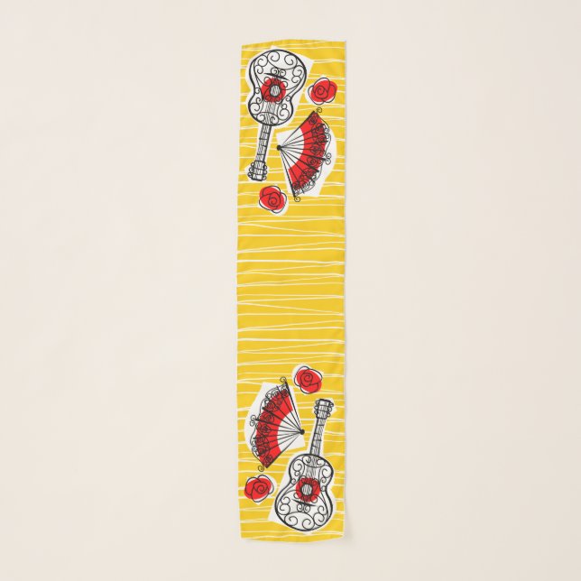 Spanish Souvenirs scarf chiffon long (Front)