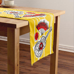 Spanish Souvenirs table runner 14 x 72