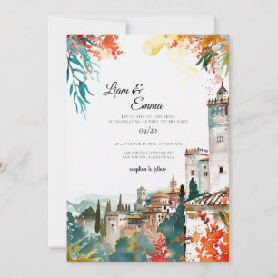 Spanish Spain Destination Wedding Invitation