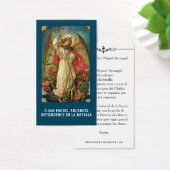Spanish St. Michael Prayer Holy Card (Desk)
