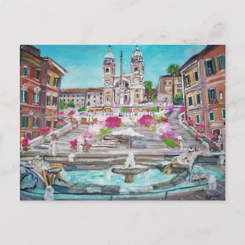 Spanish Steps _ Postcard