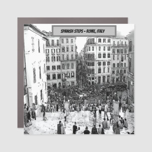 Spanish Steps Rome, Italy  Car Magnet