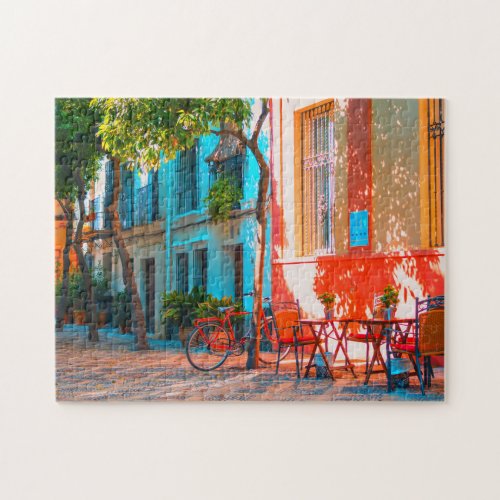 Spanish Street Cafe Jigsaw Puzzle