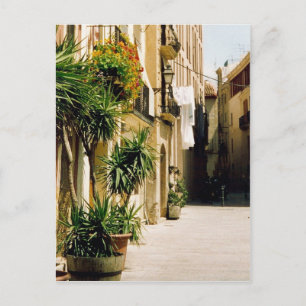 spanish street postcard