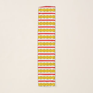 Spanish  Stripe scarf chiffon rectangle