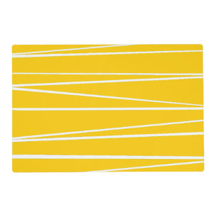 Spanish Stripe Yellow laminated Placemat