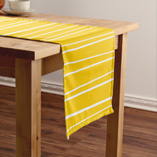 Spanish Stripe Yellow table runner