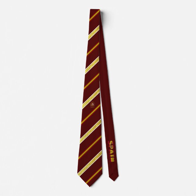 Spanish stripes flag neck tie (Front)