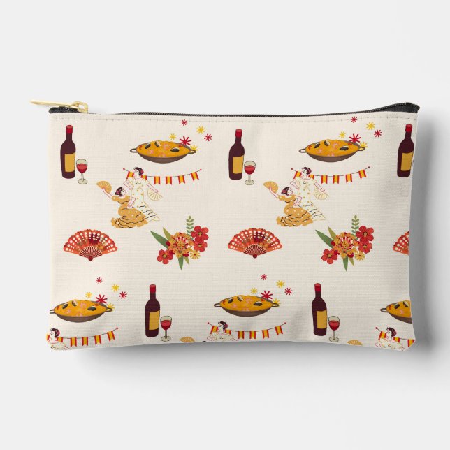Spanish Style Fiesta Accessory Pouch (Front)
