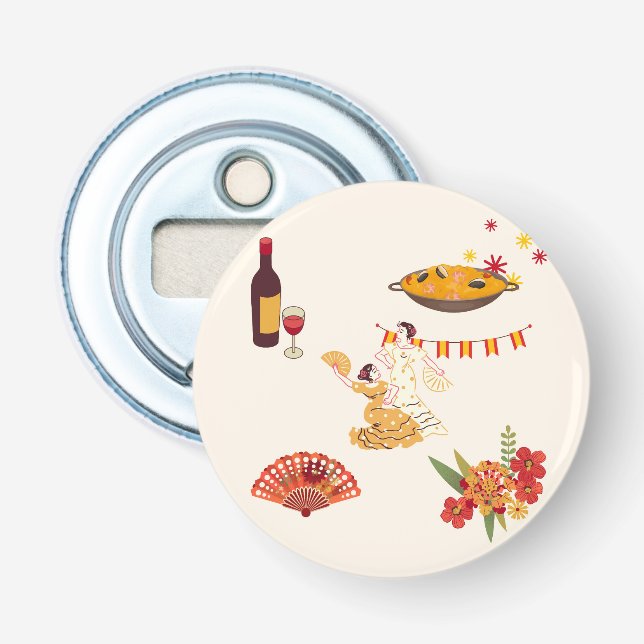 Spanish Style Fiesta Bottle Opener (Front)