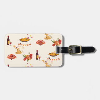 Spanish Style Fiesta Luggage Tag