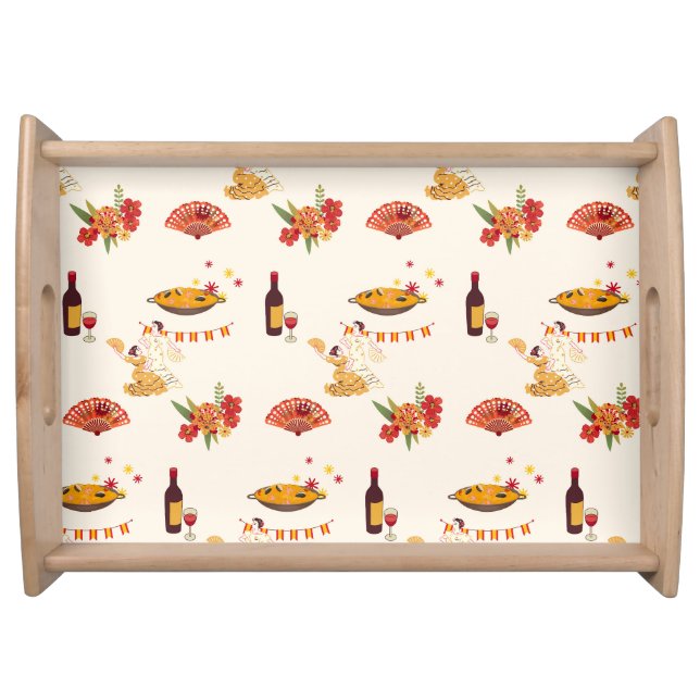 Spanish Style Fiesta Serving Tray (Front)