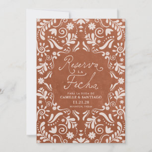Spanish Talavera Wedding Save the Date Photo Card