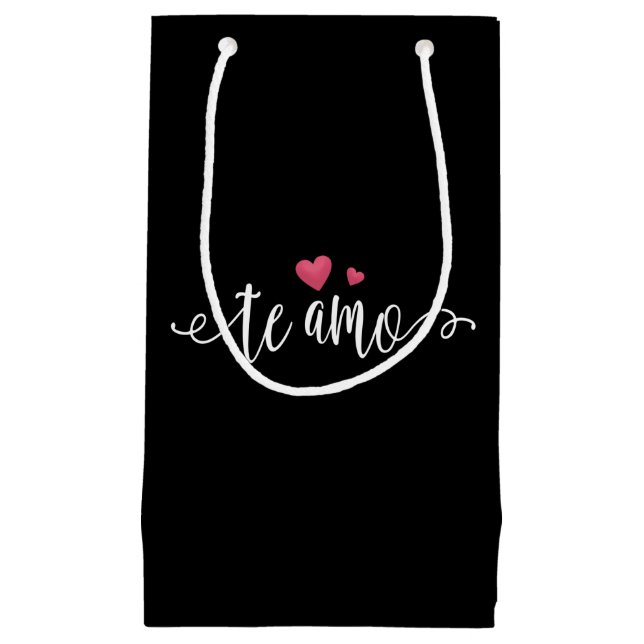 Spanish Te Amo I Love You Valentine | Gift Bag (Front)