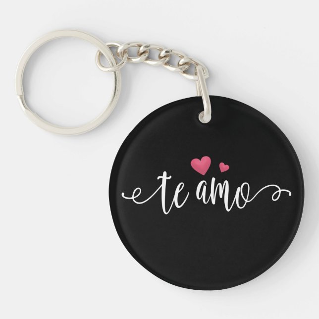 Spanish Te Amo I Love You Valentine | Keychain (Front)