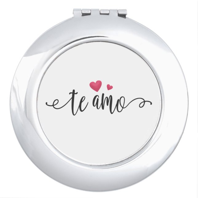 Spanish Te Amo I Love You Valentine | Mirror (Front)