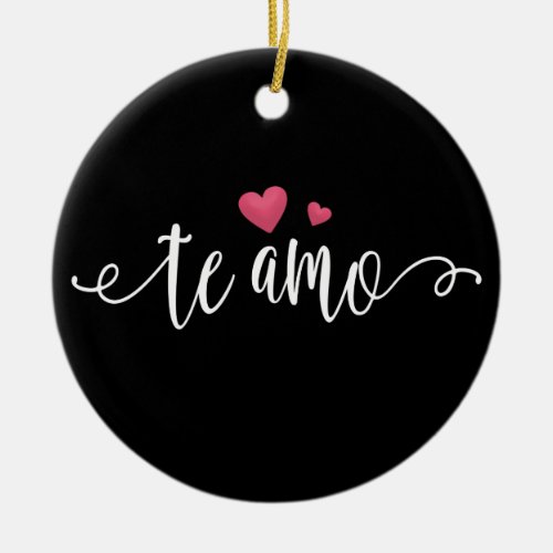 Spanish Te Amo I Love You Valentine  Ornament