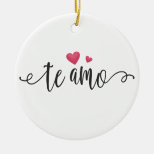 Spanish Te Amo I Love You Valentine   Ornament