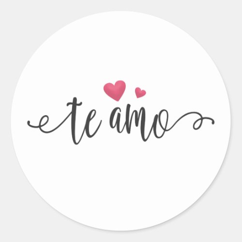 Spanish Te Amo I Love You Valentine  Sticker