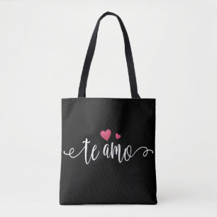 Spanish Te Amo I Love You Valentine Tote Bag