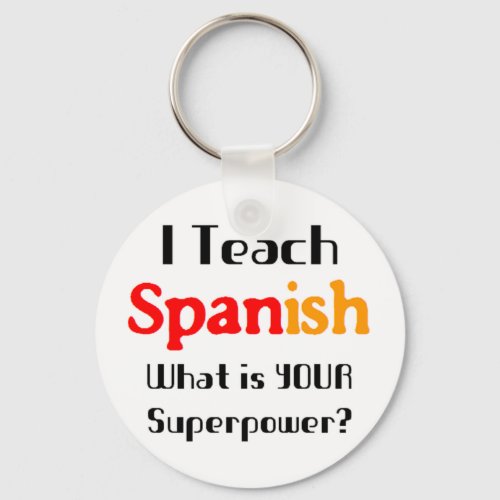 spanish teach keychain