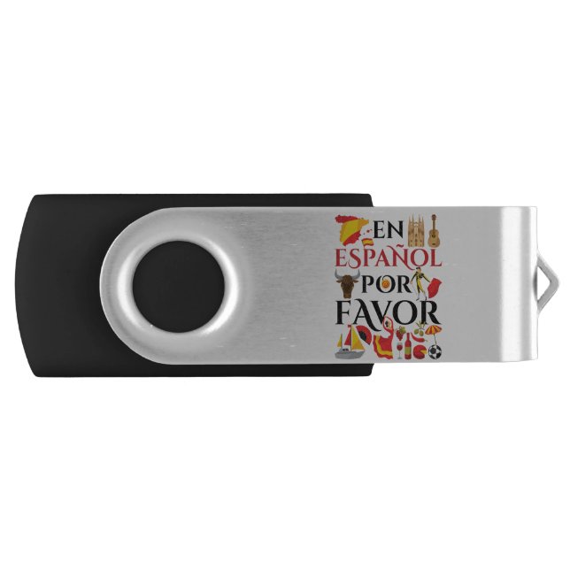 Spanish Teacher En Espanol Por Favor Flash Drive (Front)