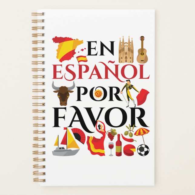 Spanish Teacher En Espanol Por Favor Planner (Front)