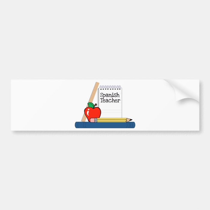 Spanish Teacher (Notebook) Bumper Sticker