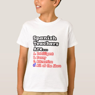 Spanish Teacher Quiz...Joke T-Shirt