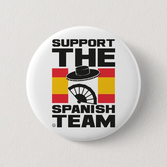 SPANISH TEAM PINBACK BUTTON (Front)