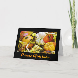 Spanish: Thanksgiving/ Giving Thanks Holiday Card
