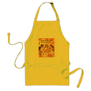 Spanish thanksgiving prayer adult apron