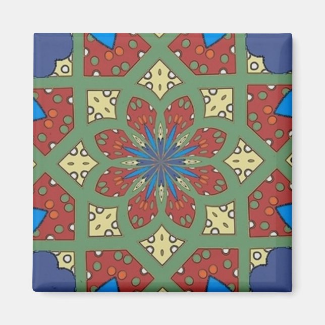 Spanish Tile 3 Magnet (Front)