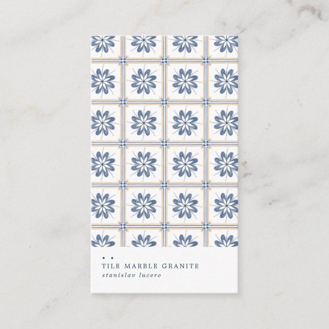 Spanish Tile Business Card (Front)