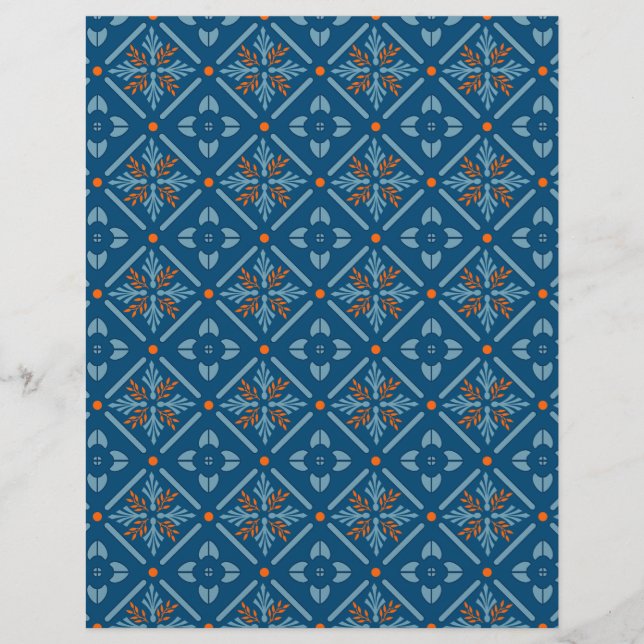 Spanish Tile Cyprus with Orange Stationery (Front)