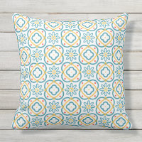 Spanish Tile Mediterranean Blue Yellow Orange Outd