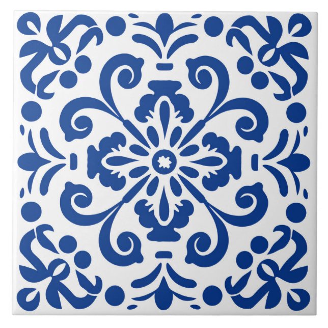 Spanish Tile Mediterranean Ceramic Tile (Front)